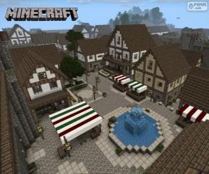 yapboz Minecraft Köyü